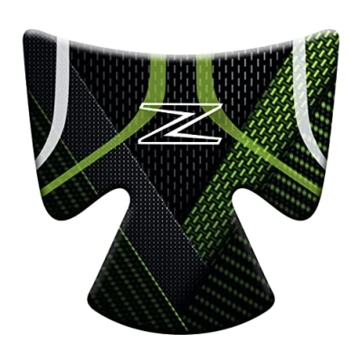Image de Motorcycle PROTECTION RÉSINÉE ZONA, compartiment clé allumage adhésif effet 3D, compatible avec KAWASAKI Z900 (vert)