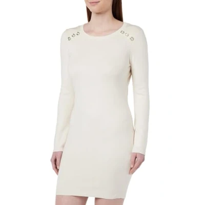 Image de Morgan Fitted WITH LONG Sleeves Robe fourreau, Femme, Taille: 34, White denim