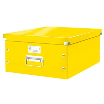 Image de Leitz Boîte de Rangement A3, Click &amp; Store, 60450016 Grande, Jaune