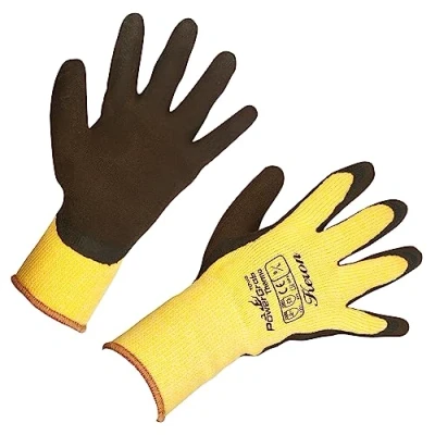 Image de PowerGrab Thermo Taille 10XL Jaune Tricot en latex avec doublure acrylique