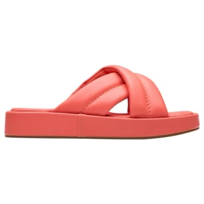 Image de Clarks ALDA Glide Mules, Femme, Taille: 41, Coral Cuir