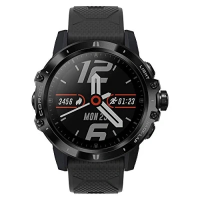 Image de Montre d&#039;aventure GPS COROS VERTIX avec Moniteur Pulse Ox, Batterie complète 60h, Surveillance HR 24/7, Verre Saphir revêtement en Forme de Diamant, écran Tactile (Dark Rock)