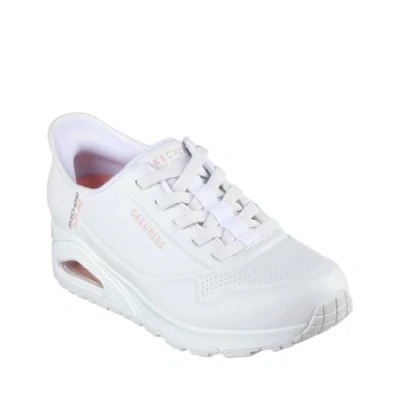 Image de Skechers UNO Baskets basses, Femme, Taille: 38, White Imitation cuir haute qualité