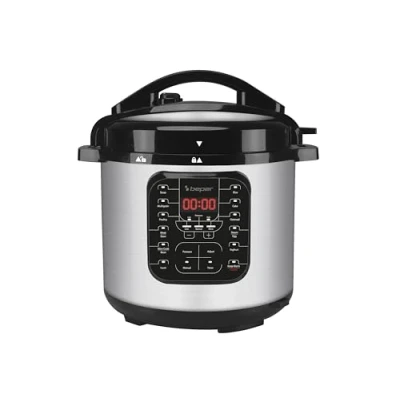 Image de BEPER P101COS001 Pressure Cooker et Multicuiseur à Pression, Cuit Vapeur de 6 Litres Autocuiseur Èlectrique avec 15 Programmes Cuisson