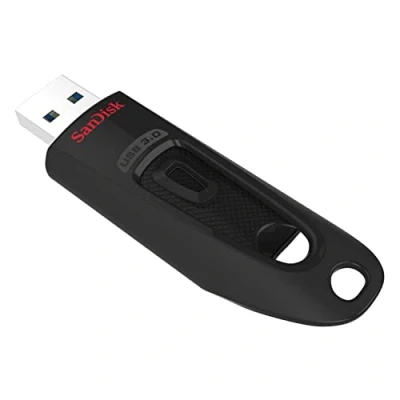 Image de SanDisk 64GB Ultra USB Flash Drive 3.0 Up to 130 MB/s Read, Black, (Pack of 1)