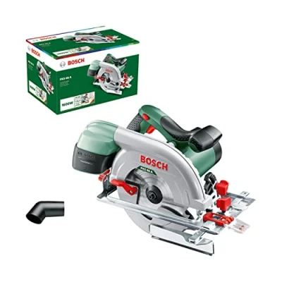 Image de Bosch Home and Garden scie Circulaire PKS 66 A (livrée avec 1 CleanSystem Box, Lame de au carbure SpeedLine Wood et Butée parallèle)