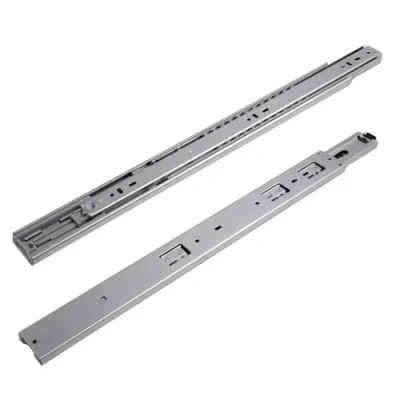 Image de Paire de coulisses coulissantes H45 à billes avec fermeture SOFT amortie Rails tiroir extraction totale Portée 50 kg (300 mm)