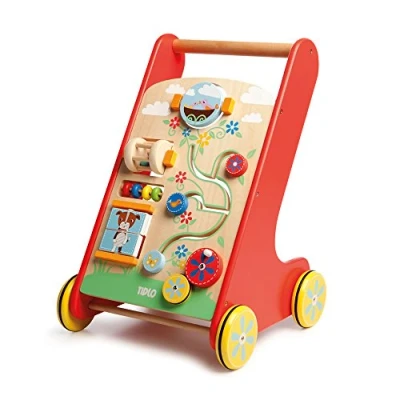 Image de Tidlo Chariot d&#039;aide à la marche et d&#039;activités, jouet en bois partir de 12 mois