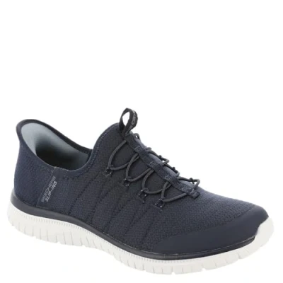 Image de Skechers Femme Virtue Glow Basket, Bleu Marine, 39.5 EU