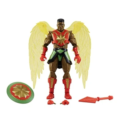 Image de Les Maîtres de l’Univers Figurine Articulée Révélation ou New Eternia Masterverse (18 cm) Sun Man avec 30 points d’articulation, accessoires, à collectionner, Jouet Enfant, Dès 6 ans, HDR47