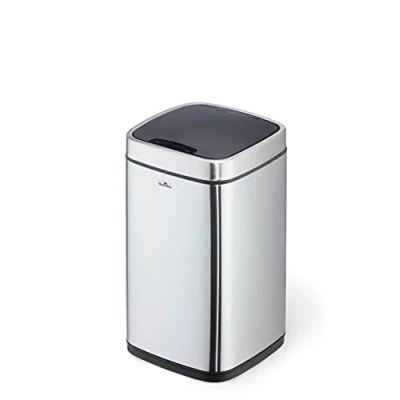 Image de Durable 342123 Poubelle Automatique NO Touch, avec bac intérieur, 12 litres, Argent 270 x 500 (L H P)
