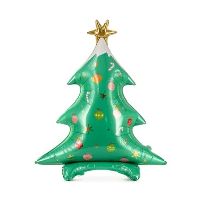 Image de Ballon géant en aluminium sapin de noël 78 x 94 cm Vert Taille Unique