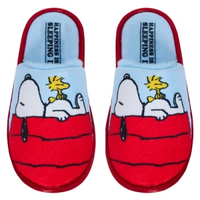 Image de Peanuts Chaussons Snoopy pour femmes, adolescentes et filles à enfiler dos ouvert, multicolore, 37 EU