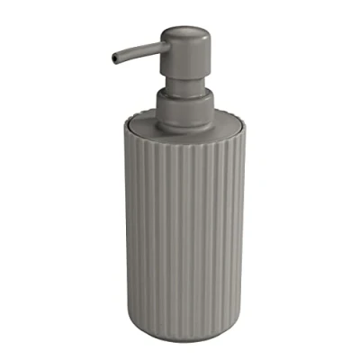 Image de Allstar Distributeur de savon Minas Taupe liquide Capacité: 0.28 l, Polypropylène, 7 x 18 cm,