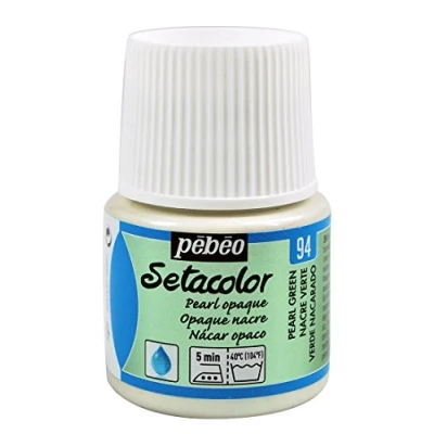 Image de Pébéo 202094 Setacolor Opaque 1 Flacon Nacre Vert 45 ML