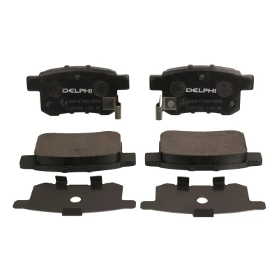 Image de DELPHI LP2145 Jeu de plaquettes frein avec indicateur d&#039;usure tôle anti bruit sans accessoires HONDA: ACCORD 8, 8 Kombi