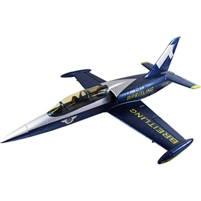 Image de Amewi 24095 AMXFlight L 39 Albatros, Breitling Design, Avion radiocommandé, EPO, PNP, Bleu argenté