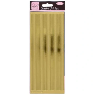 Image de Autocollants Contour D&#039;anita&#039;s Straight Line Borders, Or
