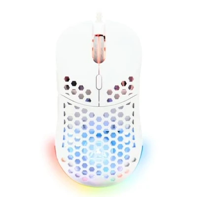 Image de The G Lab Kult Oxygen Souris Gamer sans Fil Haute Performance 12 800 DPI Batterie Longue Durée, RGB 100% Personnalisable, 6 Boutons Programmables, Ambidextre Blanche New