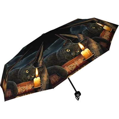 Image de Nemesis Now Witching Hour Lisa Parker parapluie 24 cm Noir, plastique, métal, 190T Pongee