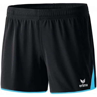Image de Erima Femme Short Classic 5 C, Noir/Curacao, 44 EU