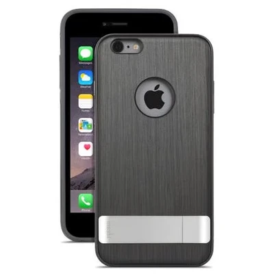 Image de Coque pour iPhone 6 Plus/6SPlus iGlaze Rigide avec Pied KAMELEON Noir Neuf