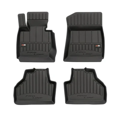 Image de FROGUM 3D407404 Ensemble de tapis sol Caoutchouc avant et arrière 4 noir Sur mesure BMW: X3
