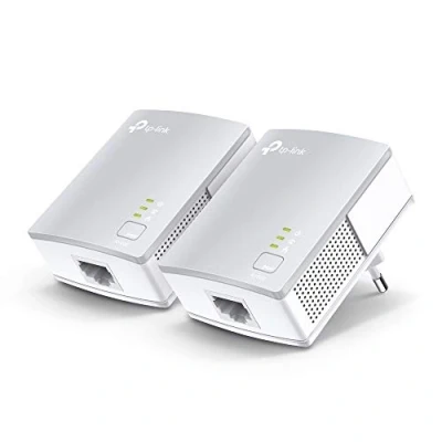 Image de TP Link CPL 600 Mbps et Ports Ethernet, Prise KIT de 2, Compatible avec tous les Anciens Modèles toutes box internet, Blanc, TL PA4010