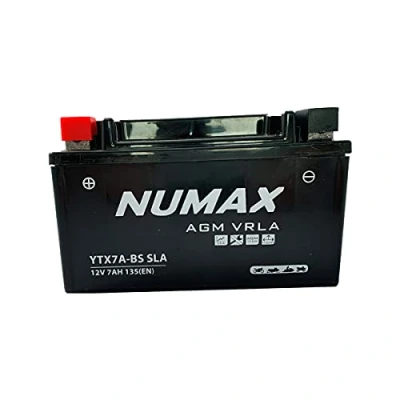 Image de Batterie Numax AGM SLA scellée YTX7A BS 12 V 6 AH 100 AMPS EN