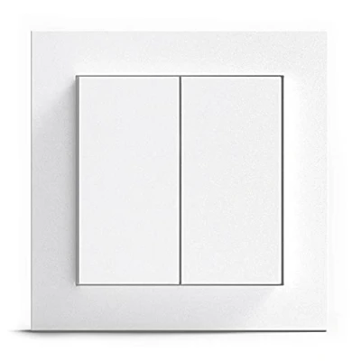 Image de Gira + Senic Friends of Hue Smart Switch Interrupteur sans fil et variateur de lumière Homekit Compatible Philips (pas piles, pas charge) Fabriqué en Allemagne blanc mat