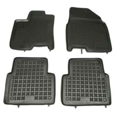Image de REZAW PLAST 201809 Ensemble de tapis sol Caoutchouc avant et arrière noir NISSAN: Qashqai / Qashqai+2 I