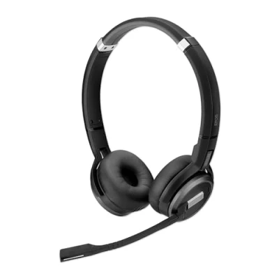 Image de Sennheiser Impact SDW 60 HS Casque DECT sans Fil de Haute qualité, Réduction Bruit, Optimisé pour UC, Connectivité Multi appareils, Options Port flexibles