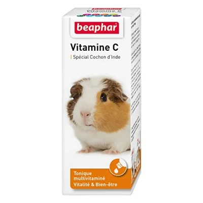 Image de BEAPHAR Cavi Vit, Vitamine C pour cochon d&#039;Inde Assure vitalité et bien être une santé optimale Répond aux besoins des cochons d’Inde en Donne un poil brillant 100 ml