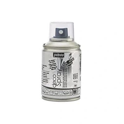 Image de PEBEO Peinture Acrylique en Spray Pour la Décoration Multi Supports Intérieur et Extérieur Base Eau, Faible Odeur 100 ml Finition Nacré Coloris Perle