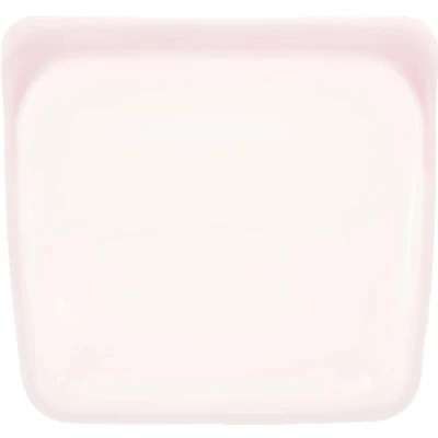 Image de Stasher Sacs en Silicone Réutilisables Pour Conservation Des Aliments, Sandwich Bag, Quartz Rose, Chaleur, Lave vaisselle &amp; Congélateur, Écologique, Sac à Lunch Portable, Sans Fuite, BPA, 795 ml