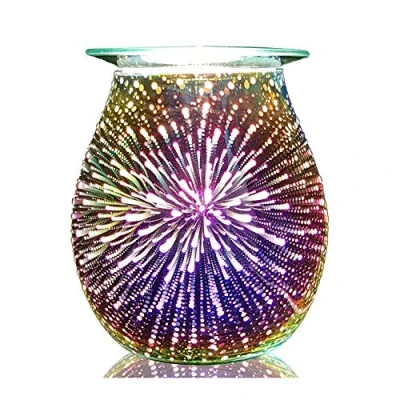 Image de Astin of London Brûleur de cire électrique à fondre Lampe 3D Motif feux d&#039;artifice 14 cm