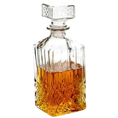 Image de Carafe classique en verre pour whisky, cognac Brandy Environ 900 ml