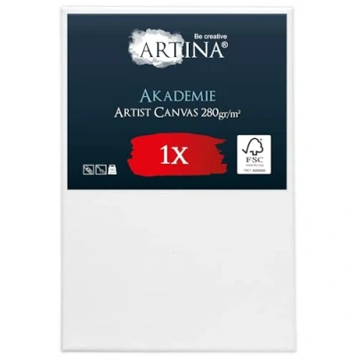Image de Artina Canvas Toile Peinture 40x60 cm Tableau Châssis Entoilés en Bois FSC© a Peindre Blanche 100% Coton 280g/m² Toiles à Stable Akademie