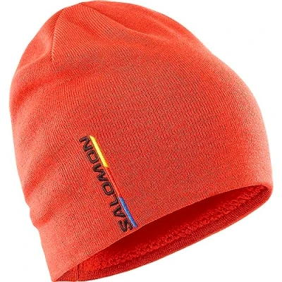 Image de Salomon Graphic Bonnet Unisexe, Idéal pour le Ski, Snowboard, la Randonnée et Course à Pied, Rouge, Taille Unique