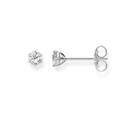 Image de Thomas Sabo H1965 051 14 Clous d’oreilles pour femme, en argent Sterling 925 avec pierre blanche