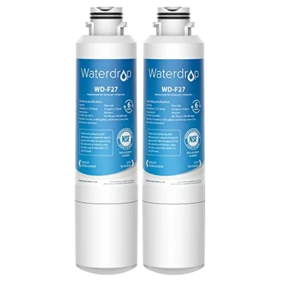 Image de Waterdrop 2X DA29 00020B Filtre à Eau du Réfrigérateur, Compatible avec Samsung® 00020B, HAF CIN EXP, 00020A, 00019A, DA97 08006, 08043ABC Kenmore 46 9101 HDX FMS 2