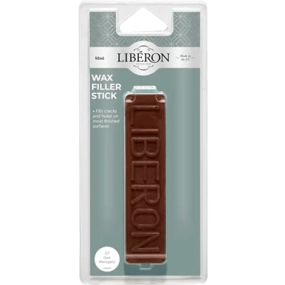 Image de Liberon LIBWFSDM Cire malléable à reboucher Acajou foncé 50 g,Bp