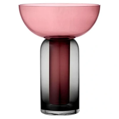 Image de AYTM Vase Torus, rose, Ø 25 cm, hauteur 33 verre