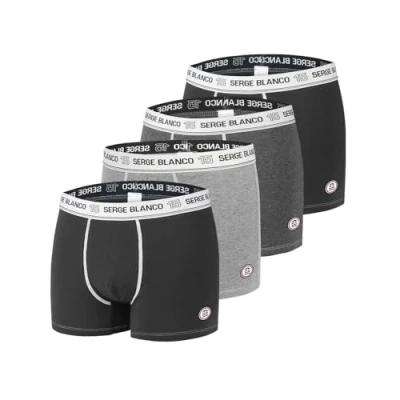 Image de Serge Blanco Homme Boxer Ser/1bcx4/C Caleçon, L1/B, M EU