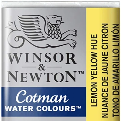 Image de Winsor &amp; Newton Cotman Aquarelle 1/2 Godet Jaune Citron Imitation