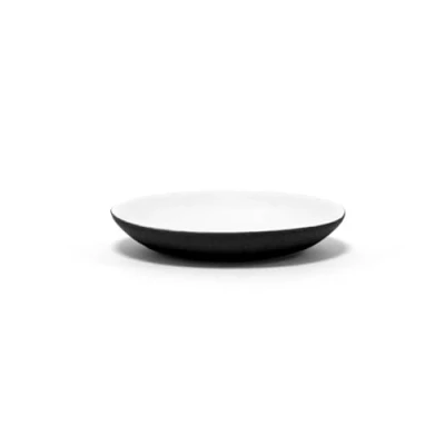 Image de douceur d&#039;intérieur, Porte Savon (Diamètre 11.5 x 2 cm) Mambo Noir, Grès Soft Touch