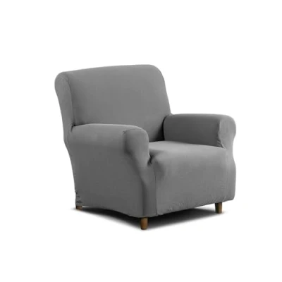 Image de Caleffi Housse de canapé élastique en Coton, Fauteuil 1 Place avec accoudoirs pour fauteuils Dossier Haut jusqu&#039;à 110 cm, ajustée à la Forme des canapés, Amovible et