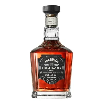 Image de Jack Daniel’s Single Barrel Select Whisky Américain 70 cl Une Boisson Qui Allie des Notes Subtiles de Caramel et d&#039;Épices Avec Vives Fruits Fût Unique &amp; Carafe Numérotée