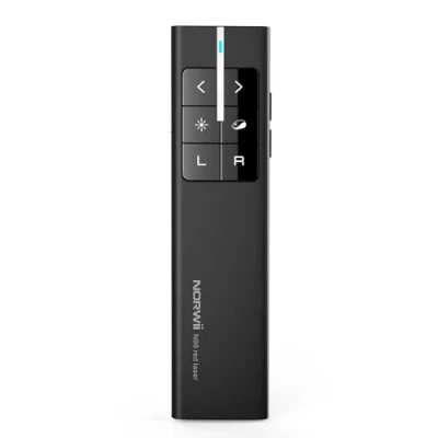 Image de KNORVAY N99 Pointeur Laser Souris, Présentateur Sans Fil Rechargeable Presentation Clicker Presenter Powerpoint Clicker, Soutien Hyperlien/Volume/Pause/Mac
