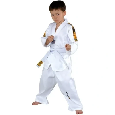 Image de Kwon® 551005 Tigre TKD Combinaison de taekwondo pour enfant avec ceinture, Blanc., 120